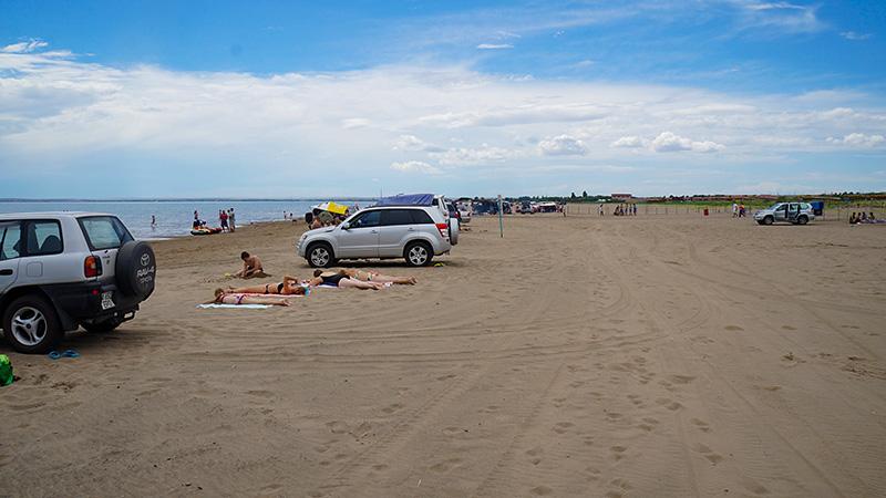 Общий вид пляжа Пляж «Лазурный берег», Капчагай