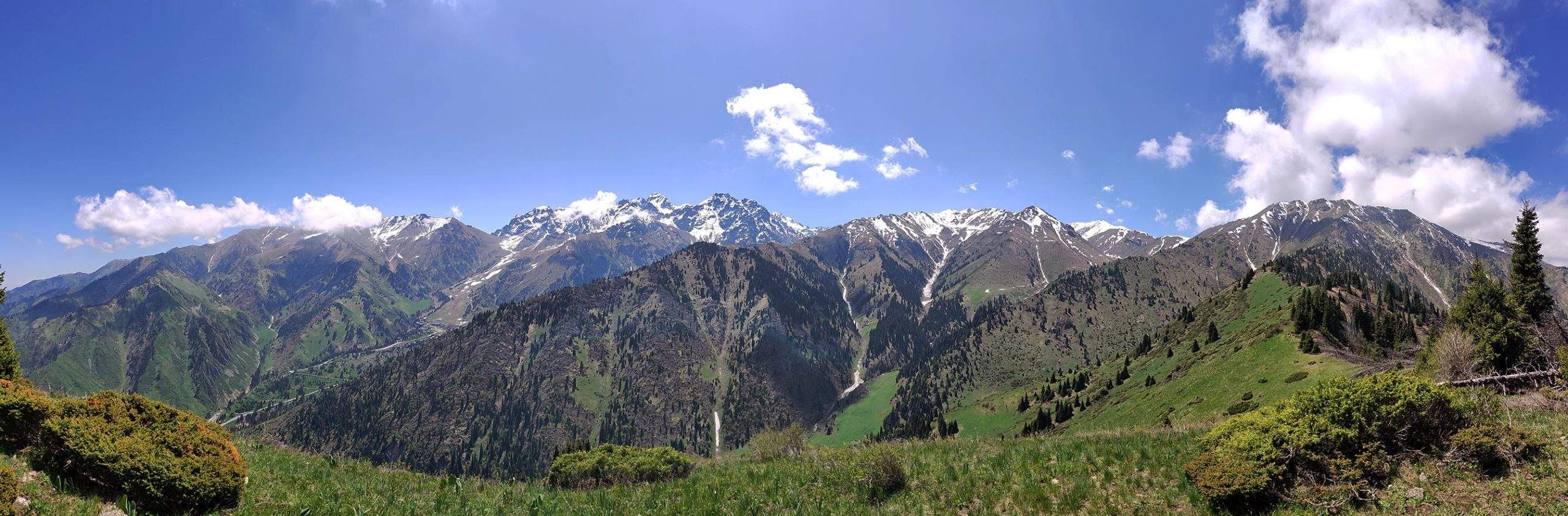 Панорама с горы Горелка