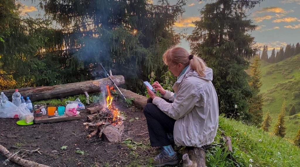 Закат в горах