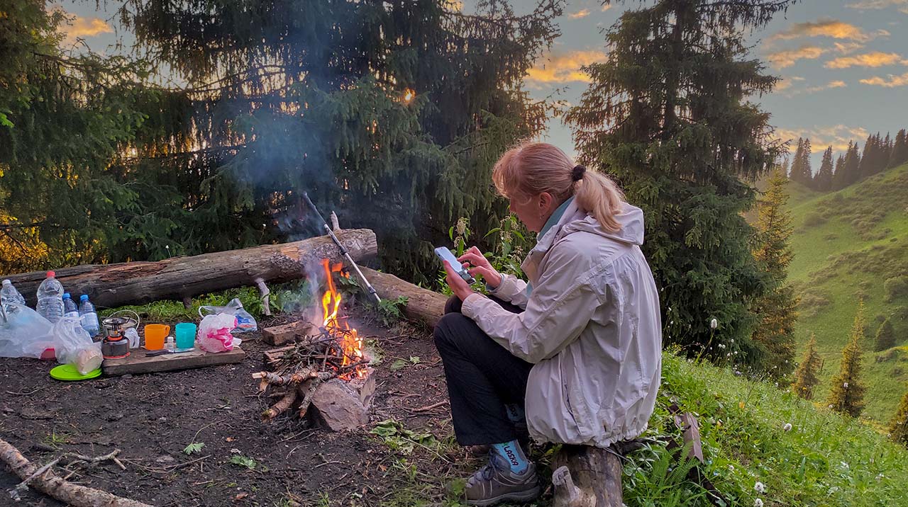 Закат в горах