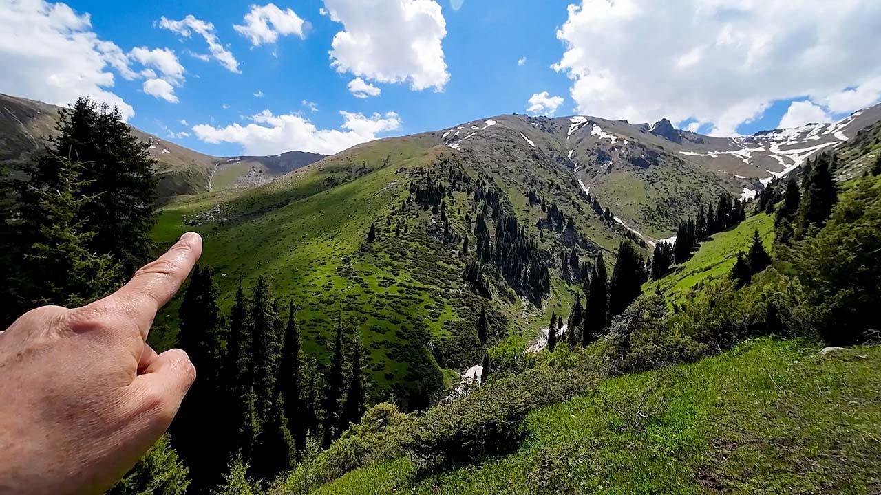 Путь вверх по ущ. Казачка